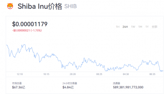 SHIB价格最新行情 SHIB目前多少钱一个？