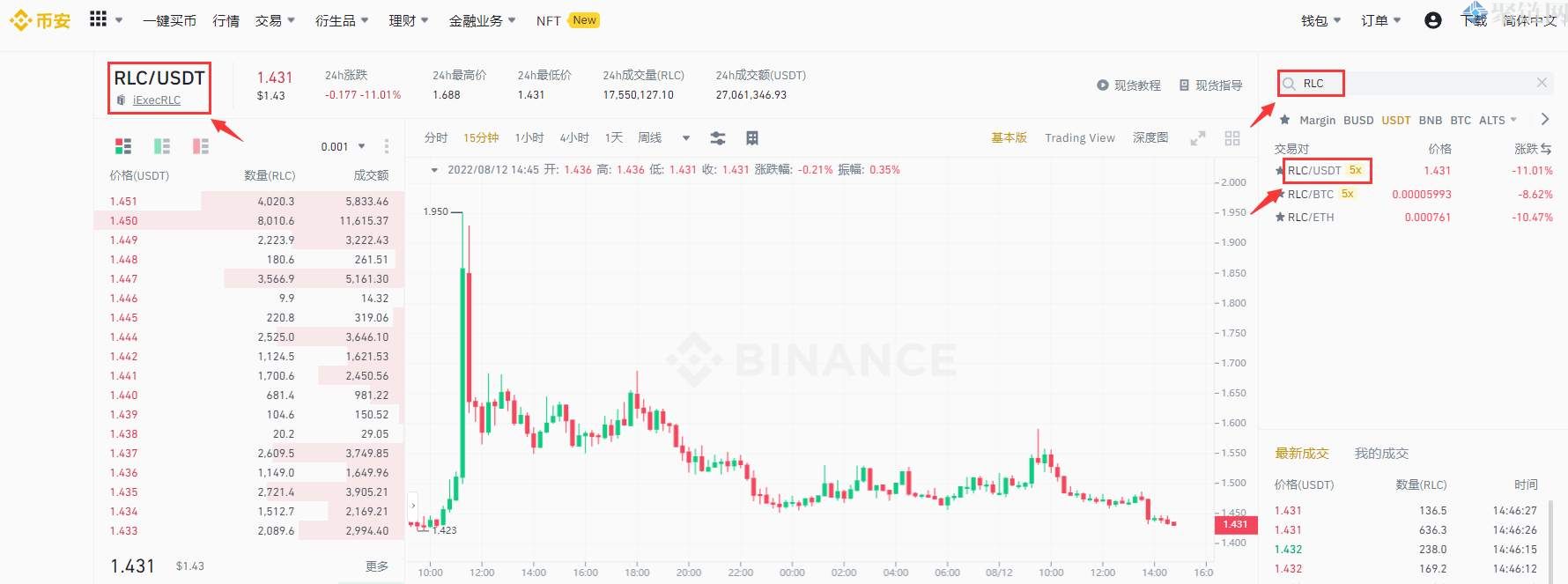 RLC/云算宝币怎么买？云算宝币买入和交易教程