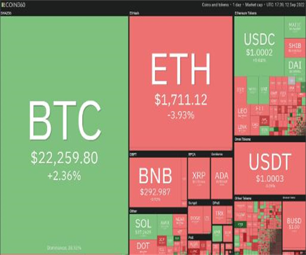 价格分析：BTC、ETH、BNB、RP、ADA、SOL、DOGE、DOT、MATIC、SHIB
