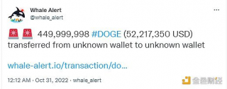 数据：近4.5亿枚DOGB发生转移