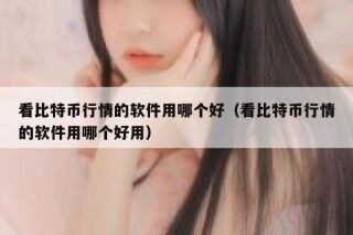 看比特币行情的软件用哪个好（看比特币行情的软件用哪个好用）