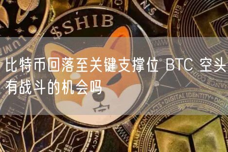 比特币回落至关键支撑位 BTC 空头有战斗的机会吗