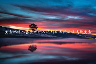 黄金VS桥水基金创始人达利欧当然应该选择黄金