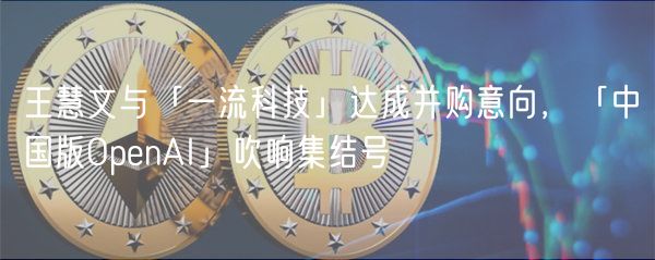 王慧文与「一流科技」达成并购意向，「中国版OpnAI」吹响集结号