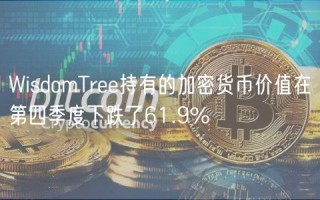 WisdomTrbb持有的加密货币价值在第四季度下跌了61.9%