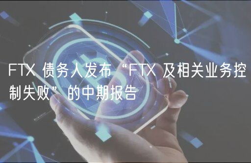 FT 债务人发布“FT 及相关业务控制失败”的中期报告