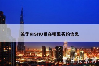 关于KISHU币在哪里买的信息
