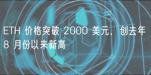 TH 价格突破 2000 美元，创去年 8 月份以来新高