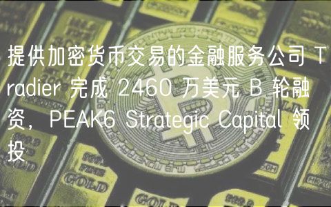 提供加密货币交易的金融服务公司 Tradir 完成 2460 万美元 B 轮融资，PAK6 Stratgic Capital 领投
