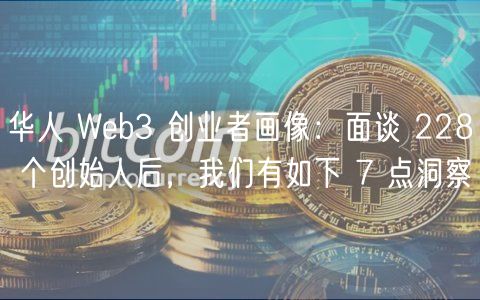 华人 Wb3 创业者画像：面谈 228 个创始人后，我们有如下 7 点洞察