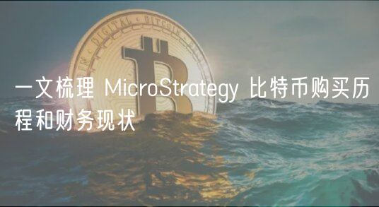 一文梳理 MicroStratgy 比特币购买历程和财务现状