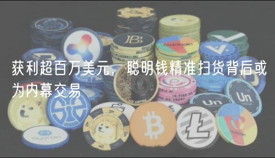 获利超百万美元，聪明钱精准扫货背后或为内幕交易